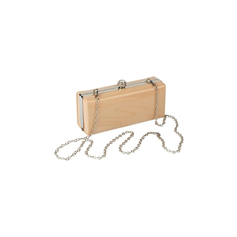 E-shop Lakovaná Clutch kabelka HEINE, púdrová
