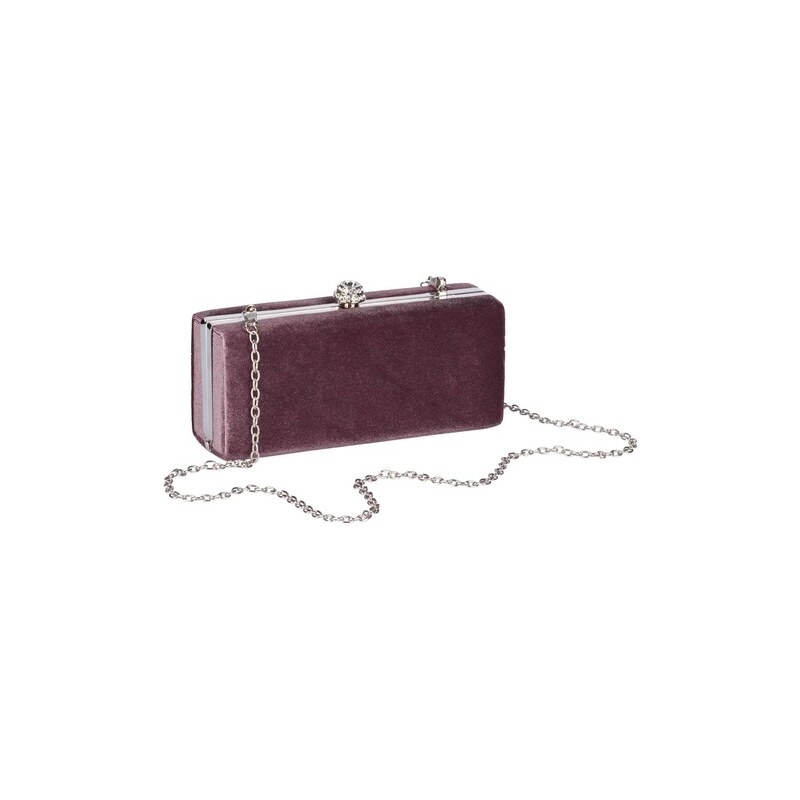 E-shop Zamatová Clutch kabelka, staro-ružová