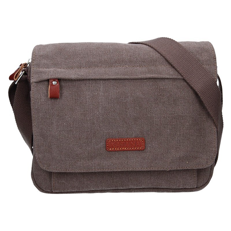 Unisex taška cez rameno Katana Madrid - svetlo hnedá 11532143