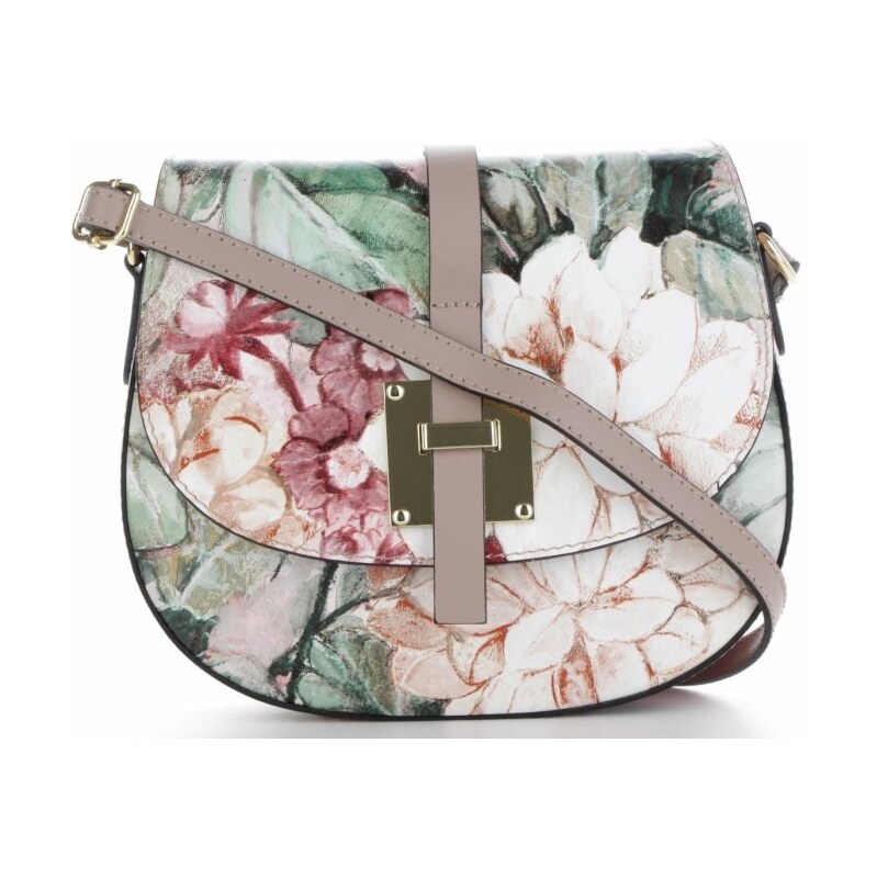 Kožené kabelka listonoška Vittoria Gotti zemitá V322 64434226