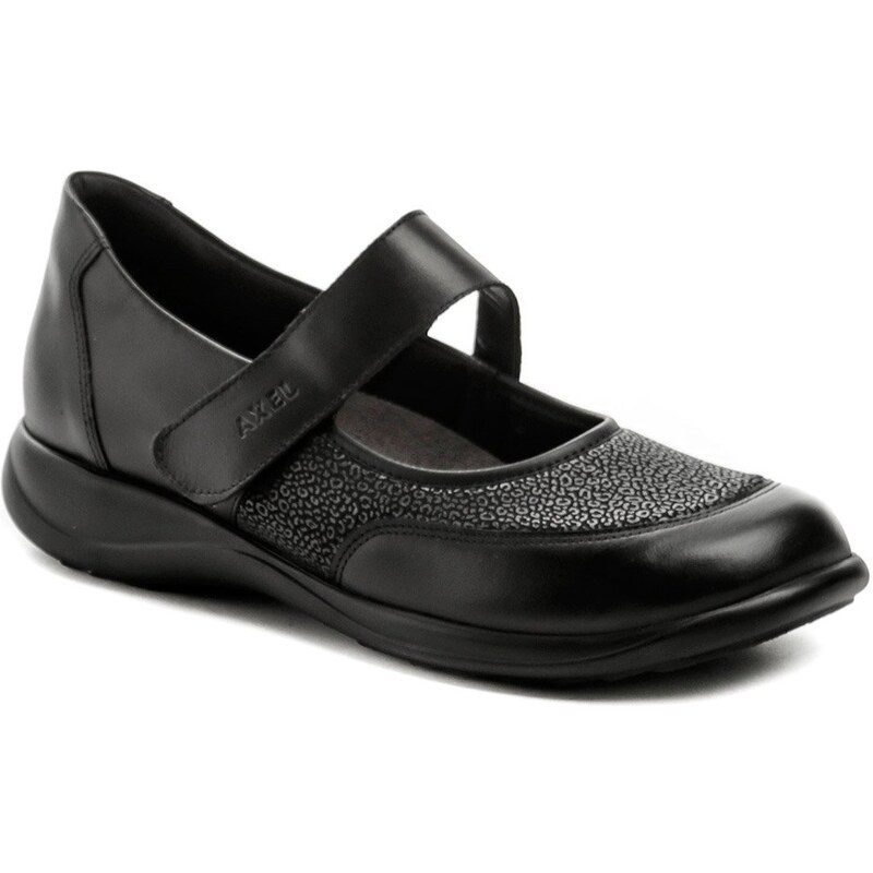 Axel AXCW139 čierne dámske poltopánky topánky šírka H