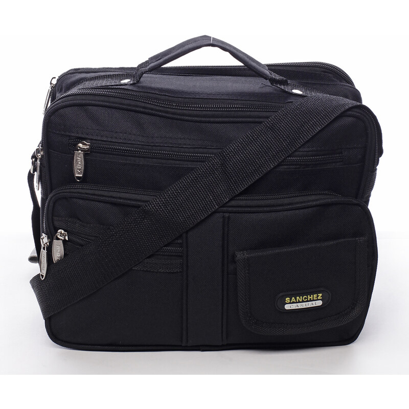 Sanchez Látková pánska taška Robin čierna 65094495