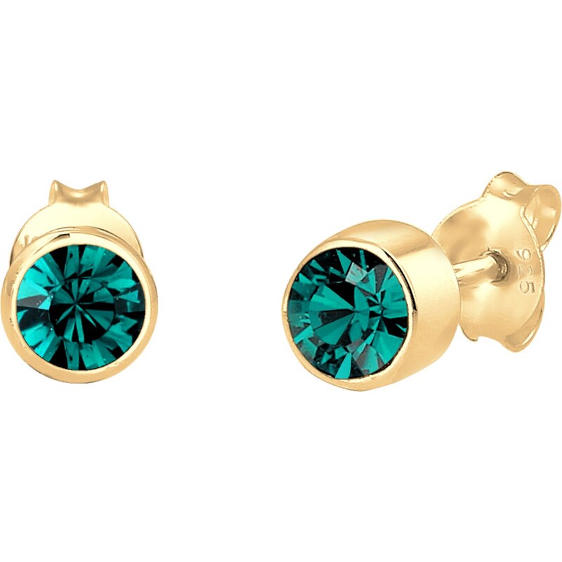 ELLI Náušnice zlatá / smaragdová 54222142