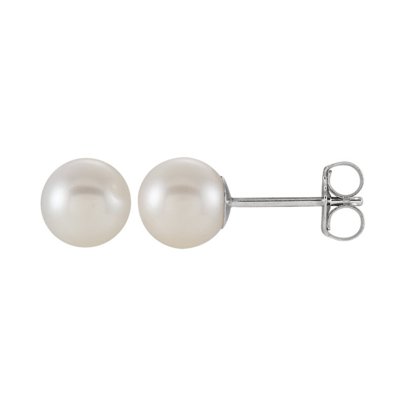 Žatecký Perlové náušnice z bieleho zlata 23203B6 11237282