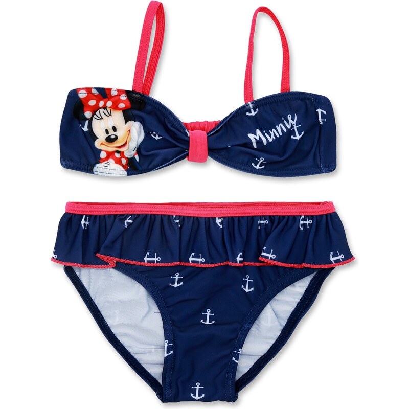Setino Dievčenské dvojdielne plavky Minnie Mouse - modré 11237669