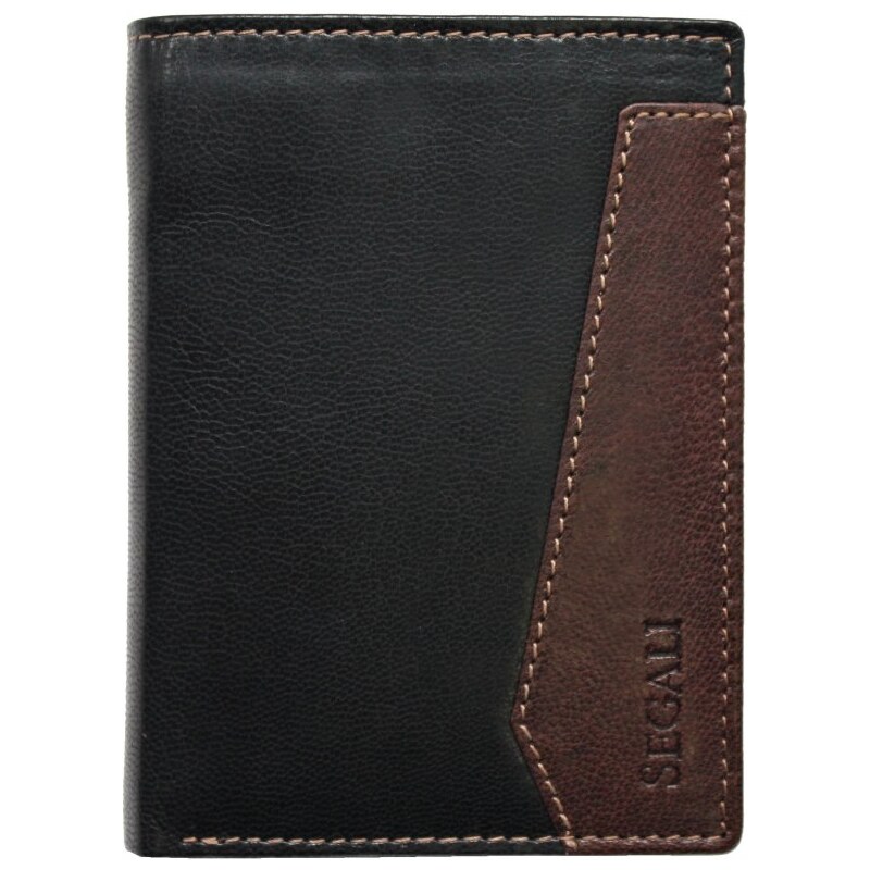 SEGALI Pánska kožená peňaženka SG-27103 RFID čierna 46835399