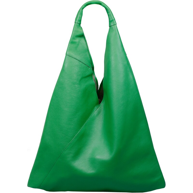 Zelená kožená talianska kabelka Alma Verde Chiaro NovaKabelka.sk 11362057