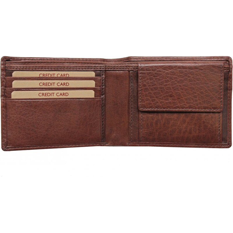 Lagen Pánska kožená peňaženka W 28053 hnedá 35335512