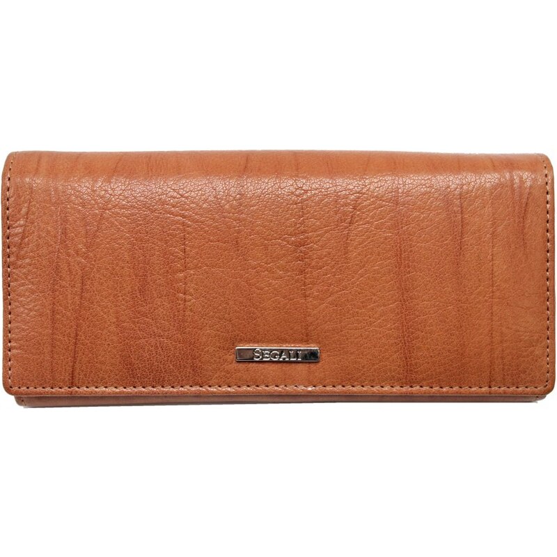 SEGALI Dámska kožená peňaženka SG-27120 koňak 35335712