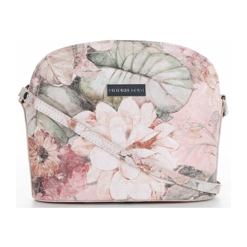 Kožené kabelka listonoška Vittoria Gotti ružová VF5098 64502437