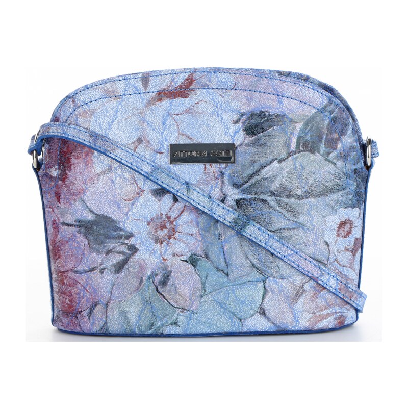 Kožené kabelka listonoška Vittoria Gotti modrá VF5098 64502438