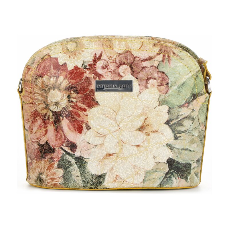 Kožené kabelka listonoška Vittoria Gotti žltá VF5098 64502439