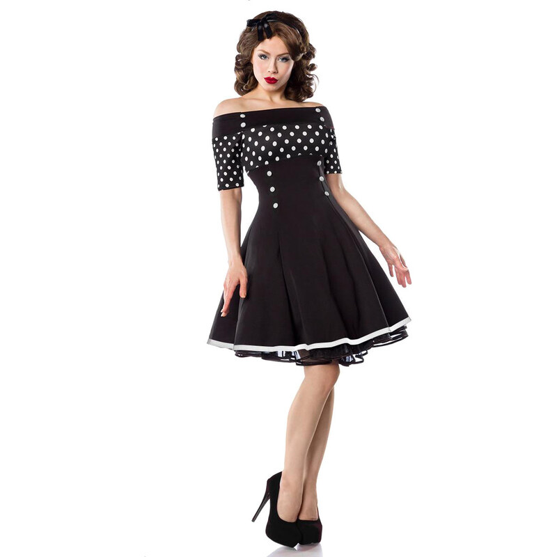 Glara Dámske pin up šaty s odhalenými ramenami 11431887