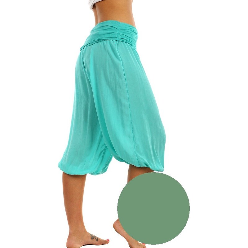 Glara Trojštvrťové háremové nohavice 11571706