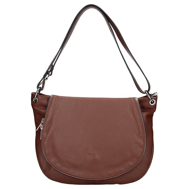 Dámska kožená kabelka Hexagona Viktoria - hnedá 48227855