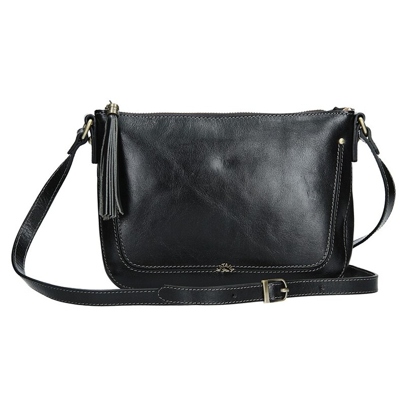 Kožená dámska crosbody kabelka Katana Rena - čierna 24847469