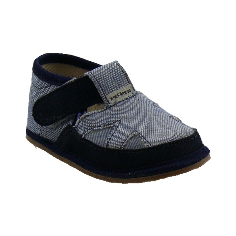 Textilné barefoot sandálky Pegres modré
