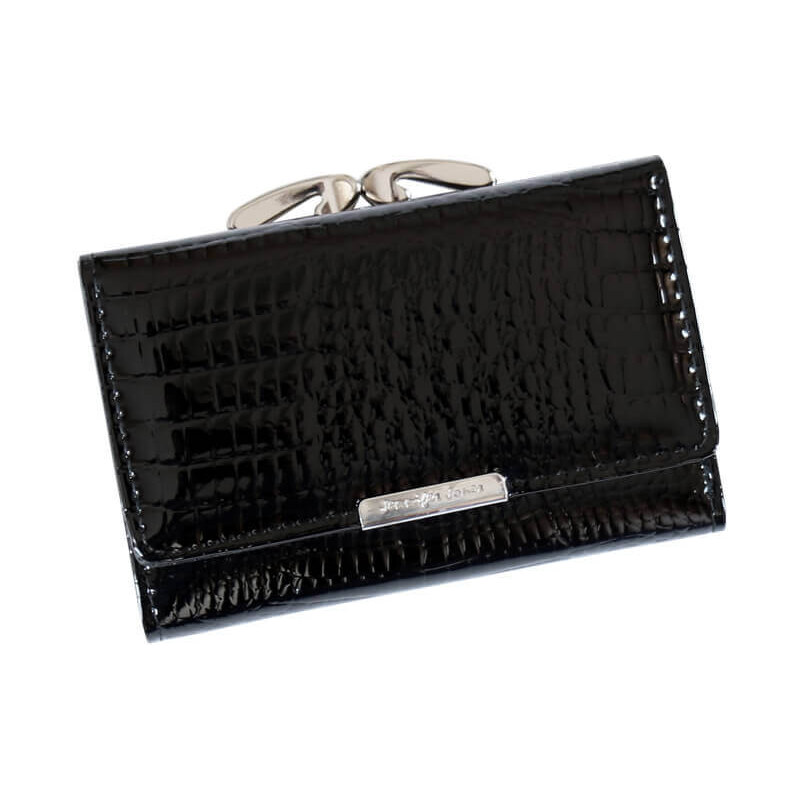 Jennifer Jones Dámska kožená malá peňaženka čierna 60722438