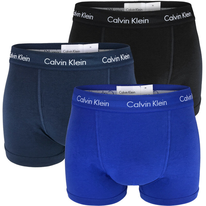 CALVIN KLEIN - boxerky 3PACK cotton stretch classic fit signature blue 67293079