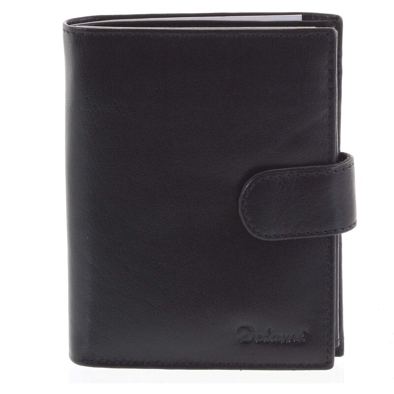 Pánska kožená peňaženka čierna - Delami Delvanio čierna 37177392