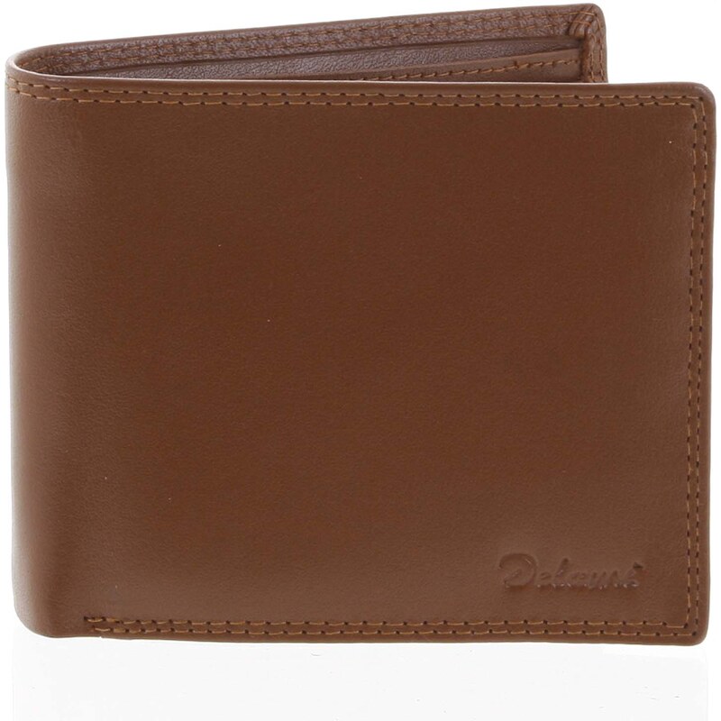 Pánska kožená peňaženka koňaková - Delami Sane koňak 67156349
