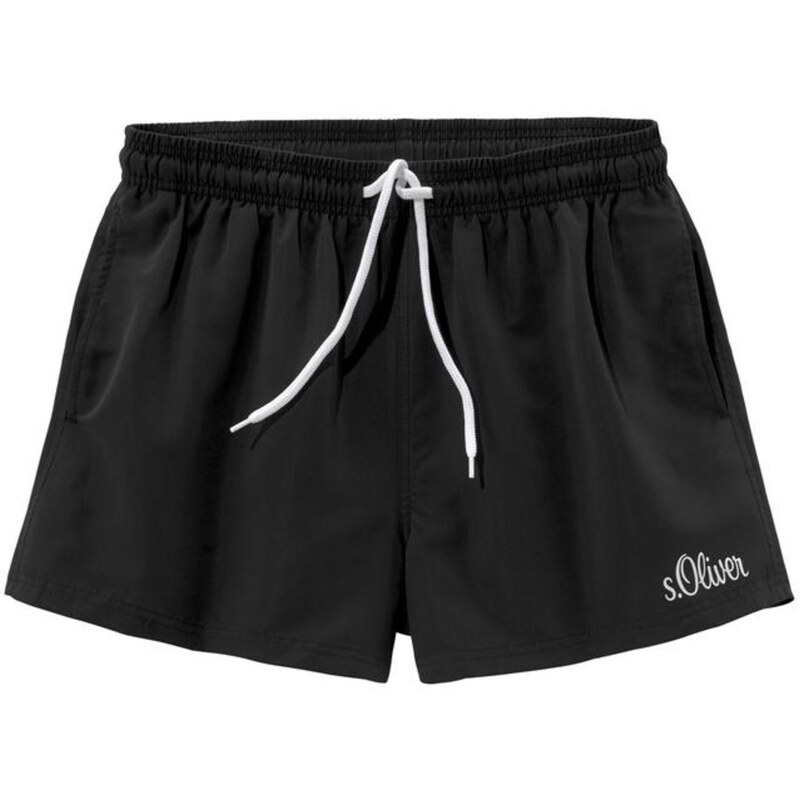 s.Oliver Plavecké šortky čierna / biela 54222242