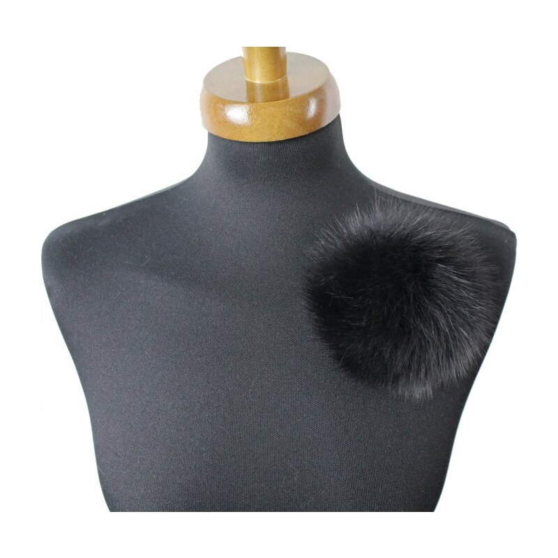 Sikora Kožušinový brmbolec líška čierna (8 cm) 61168246