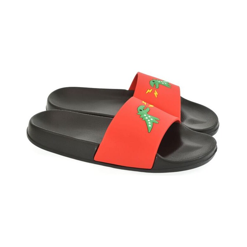 JOHN-C Detské červené šľapky DINO 11815904