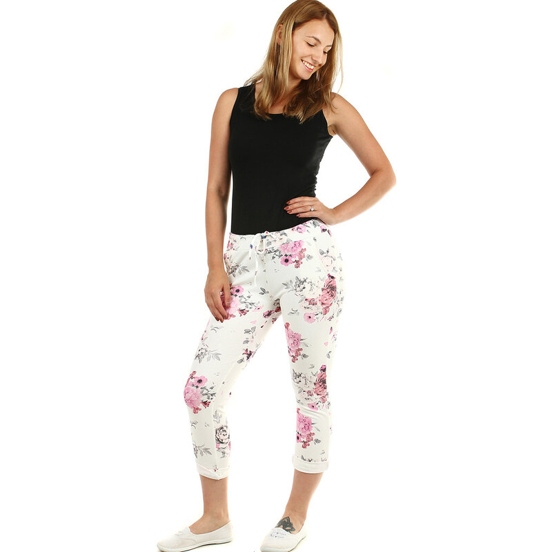 Glara Dámske letné 7/8 bavlnené nohavice 11822177