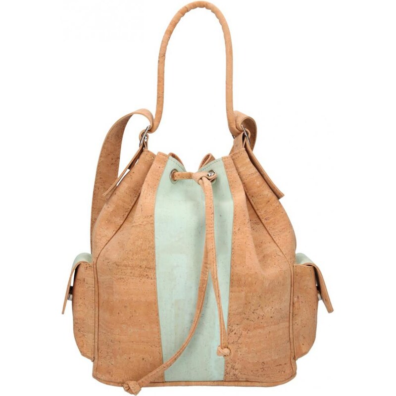 Made in Portugal Korková mentolovo zelená dámska kabelka 11824895