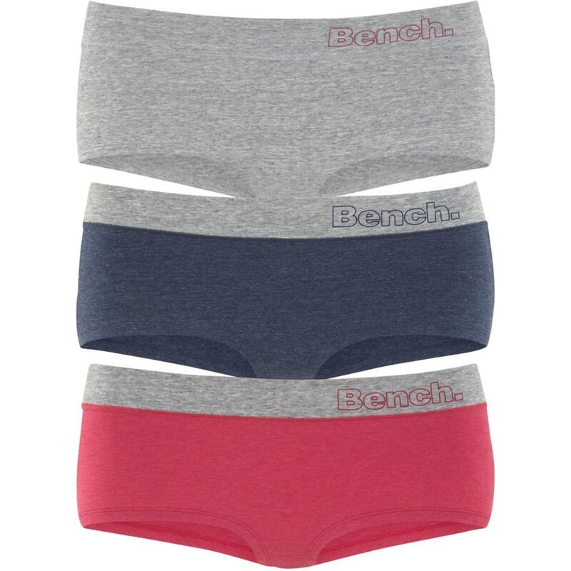 BENCH Nohavičky modrosivá / sivá melírovaná / pastelovo červená 54222313