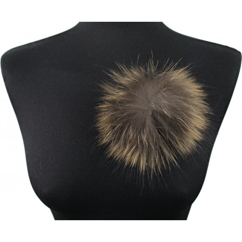 Sikora Kožušinová ozdoba medvedíkovec - hnedo - béžová 35335729