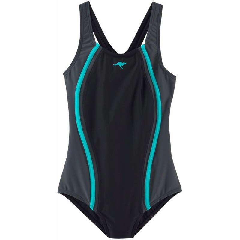 KangaROOS Jednodielne plavky vodová / čadičová / čierna 54898383