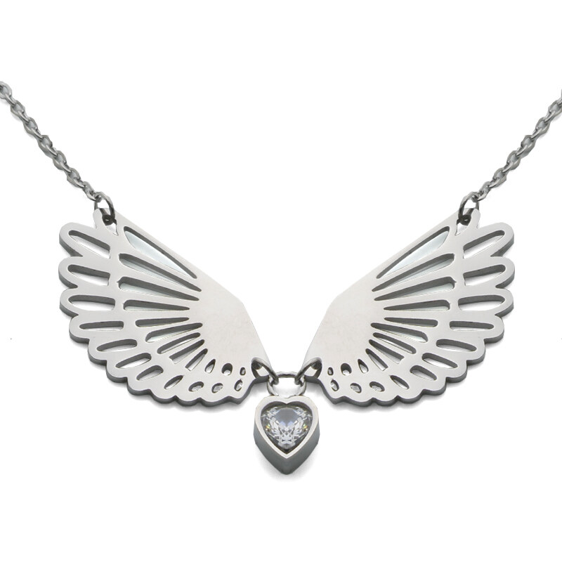 BM Jewellery Dámsky náhrdelník s príveskom krídla S722090 11258691