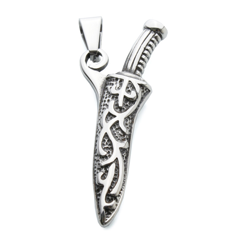 BM Jewellery Prívesok dýka z chirurgickej ocele S760080 11742212