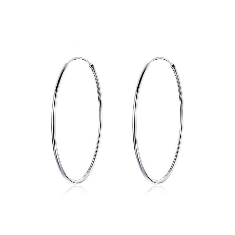 Emporial strieborné stredne veľké kruhové náušnice SCE598 28162270