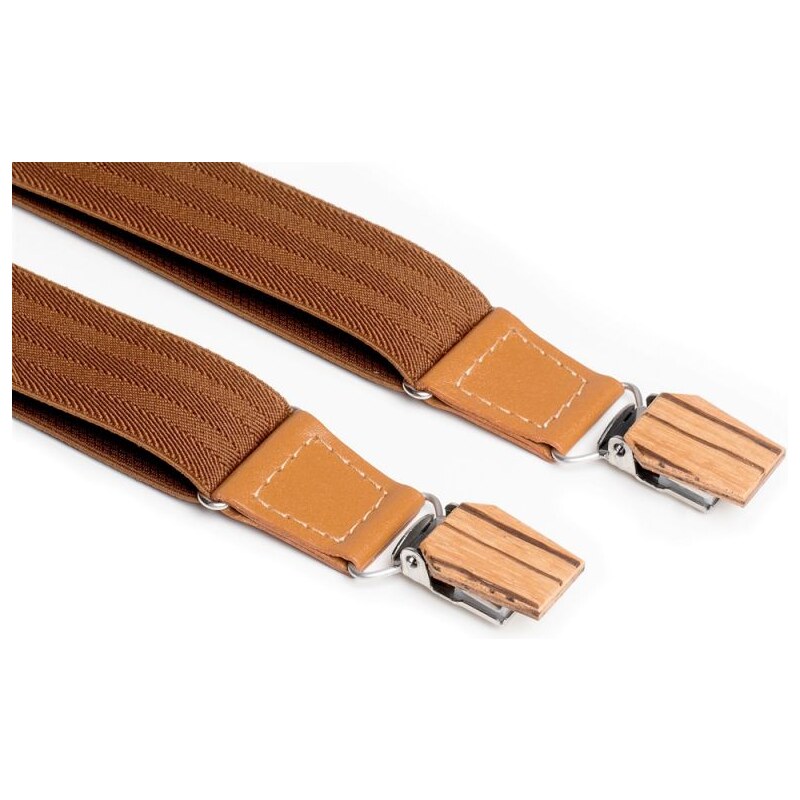 BeWooden Traky Cognac Suspenders