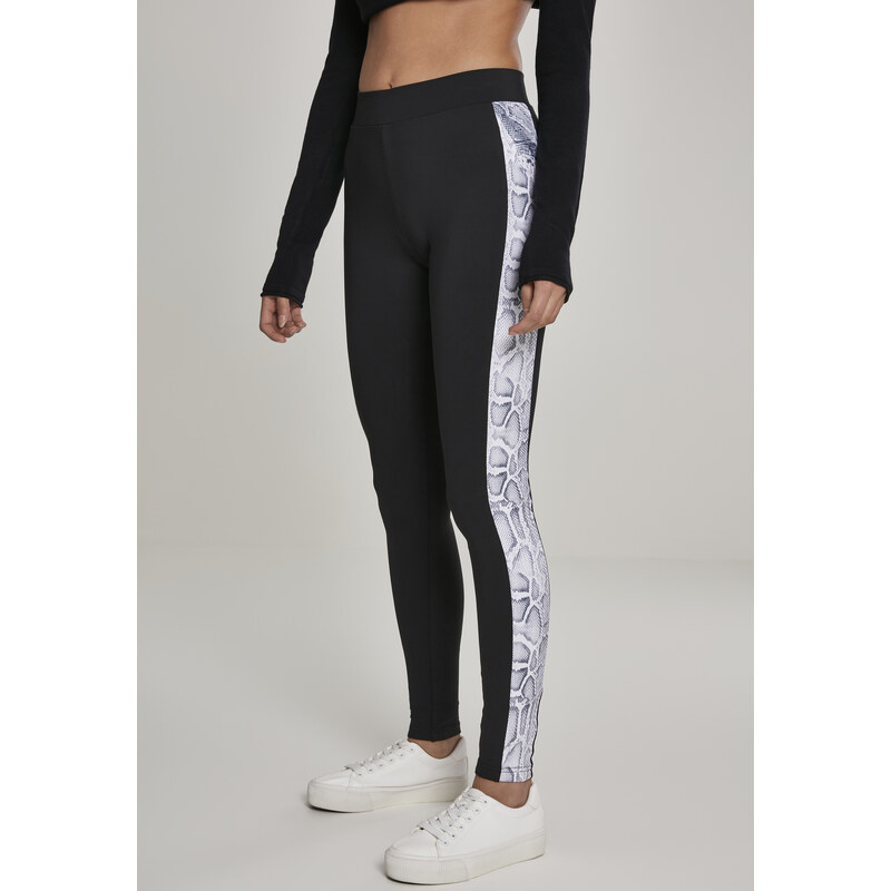 Urban Classics Womens leggings with striped blk/snake pattern 50659155