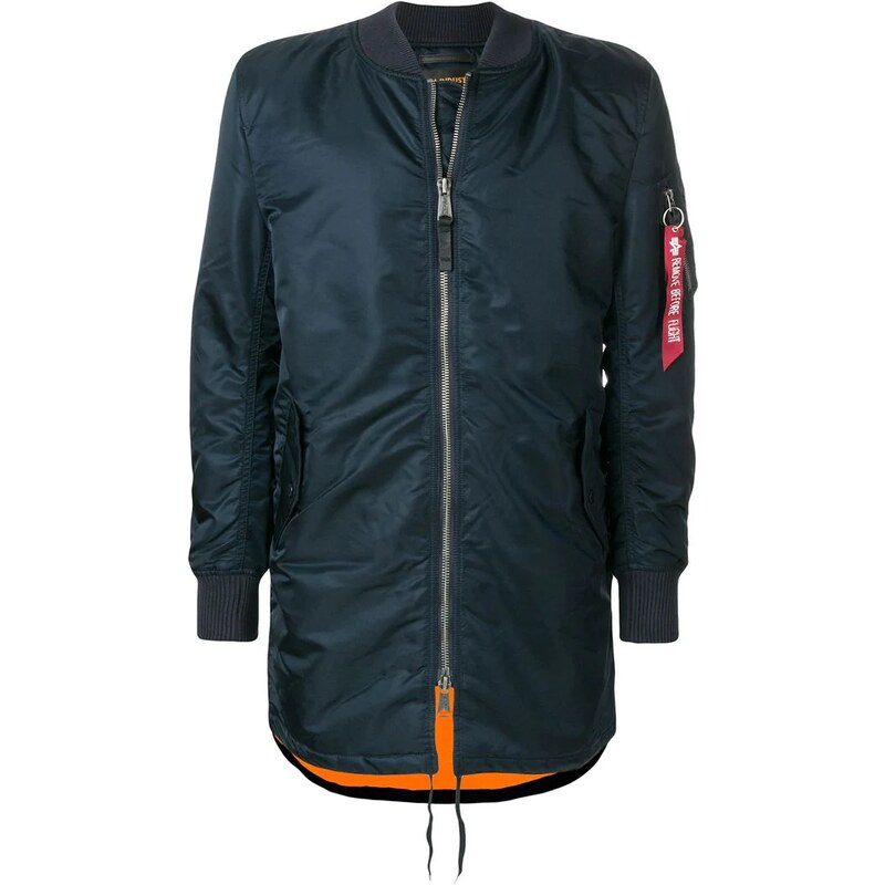 Alpha industries shop longline bomber jacket