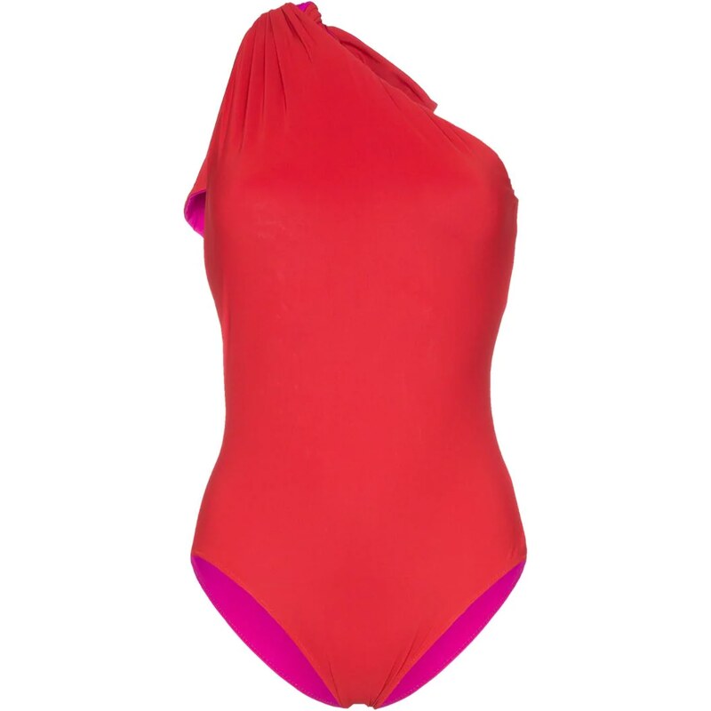 Araks Melika Reversible One Shoulder Swimsuit Red GLAMI.sk