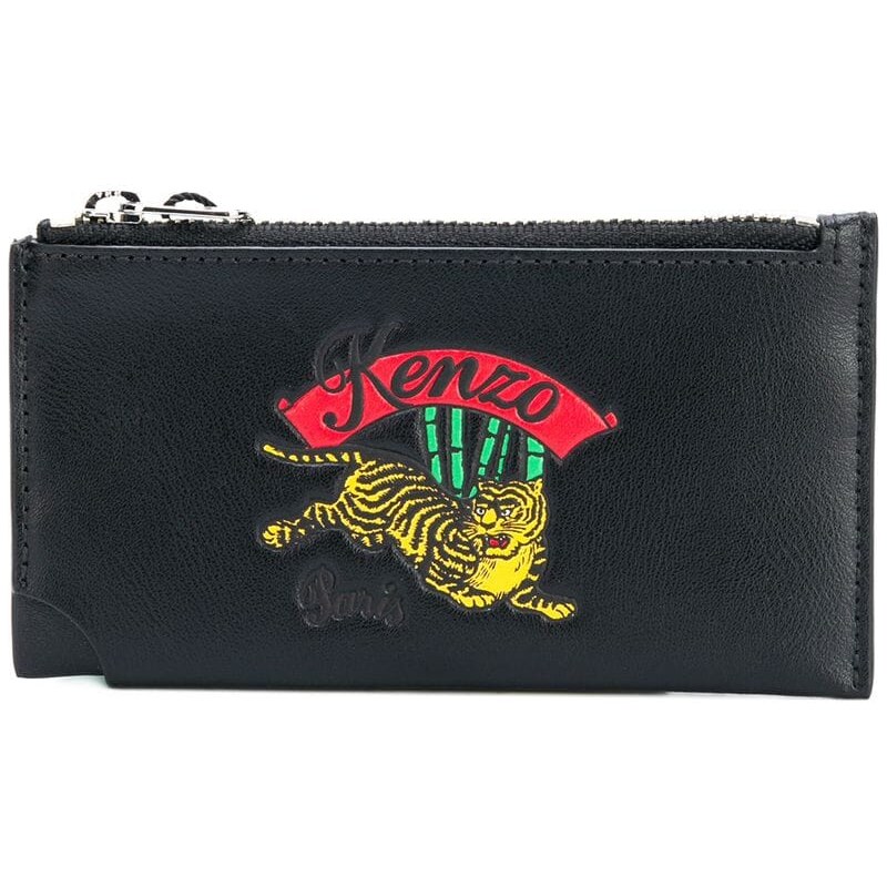 Kenzo jumping tiger zipped cardholder Black GLAMI.sk