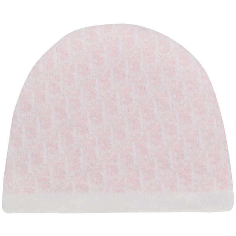 Baby Dior logo intarsia beanie White