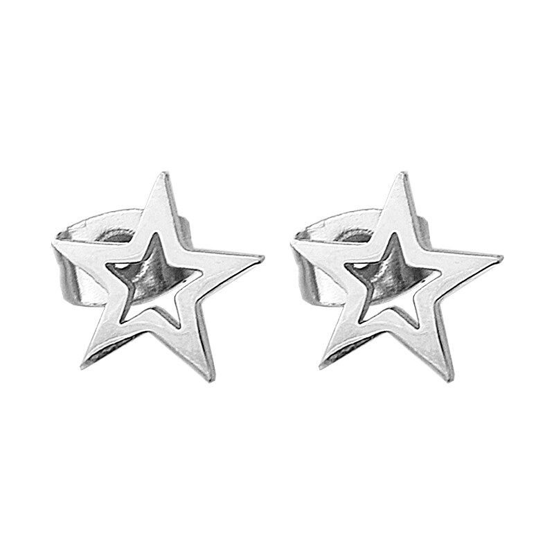 BM Jewellery Náušnice z chirurgickej ocele hviezda STAR S709080 12543118