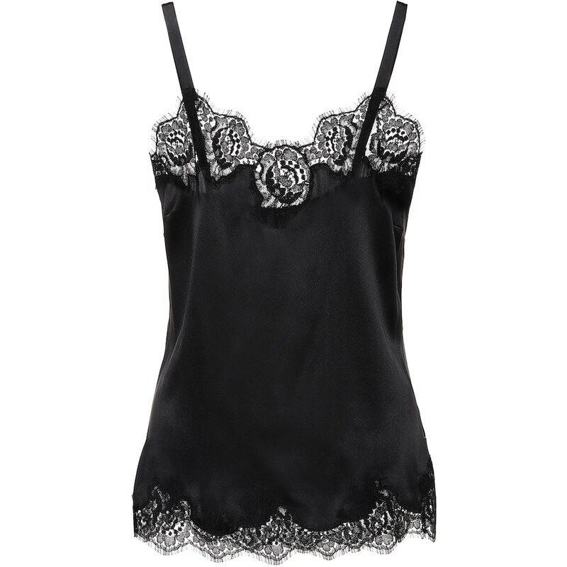 Dolce&Gabbana Lace-trimmed satin camisole 68288726