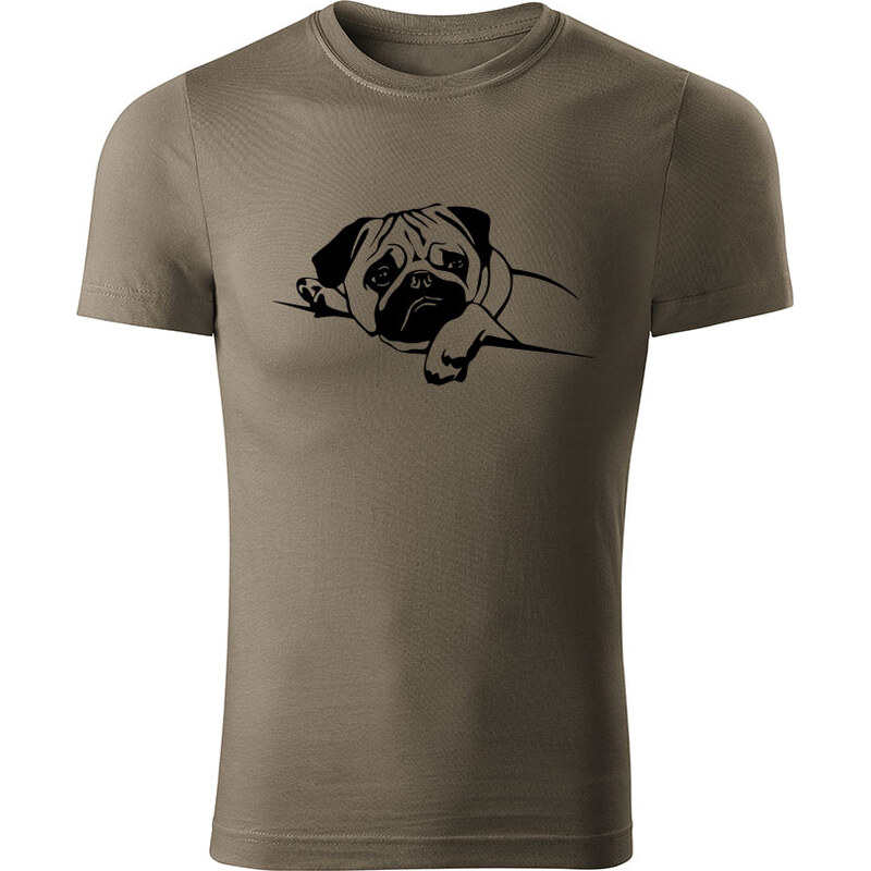 T-ričko Mops pánske tričko 12729517