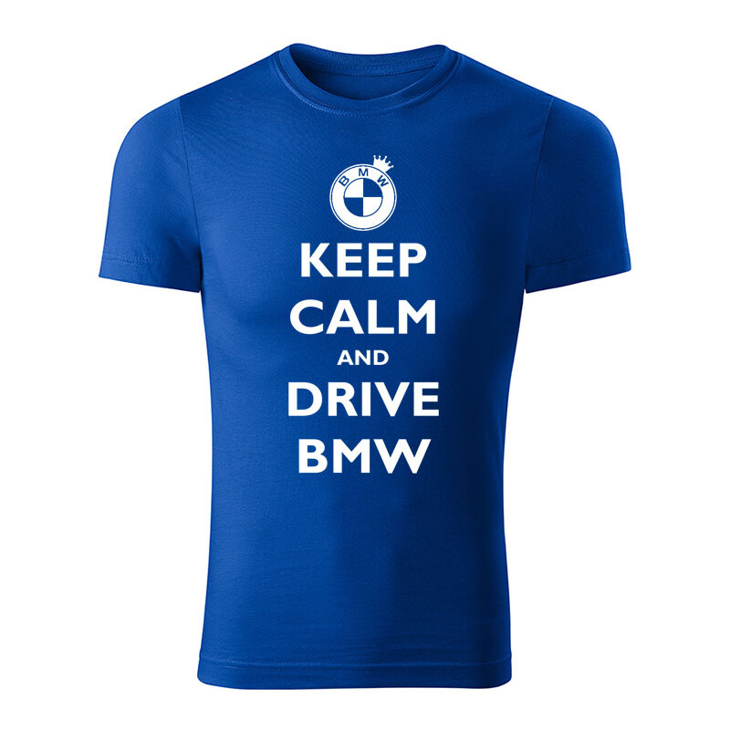 T-ričko Keep calm and drive BMW pánske tričko 12612661