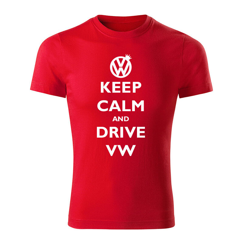 T-ričko Keep calm and drive Volkswagen pánske tričko 12612660