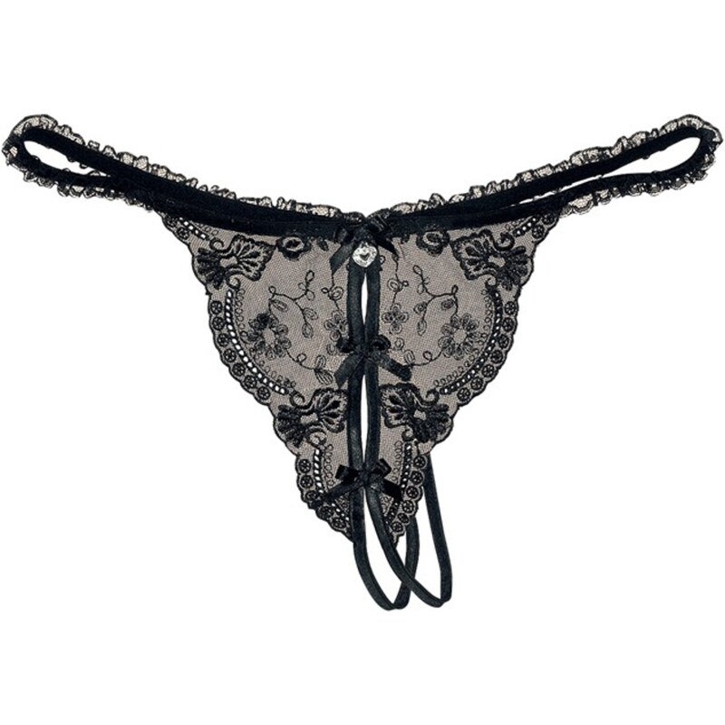 PETITE FLEUR GOLD Tangá čierna 65867471