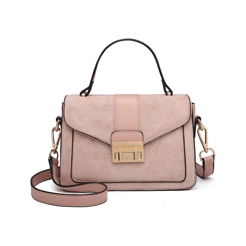 Miss Lulu Kabelka - Karin, do ruky eko kožená, ružová 9151118