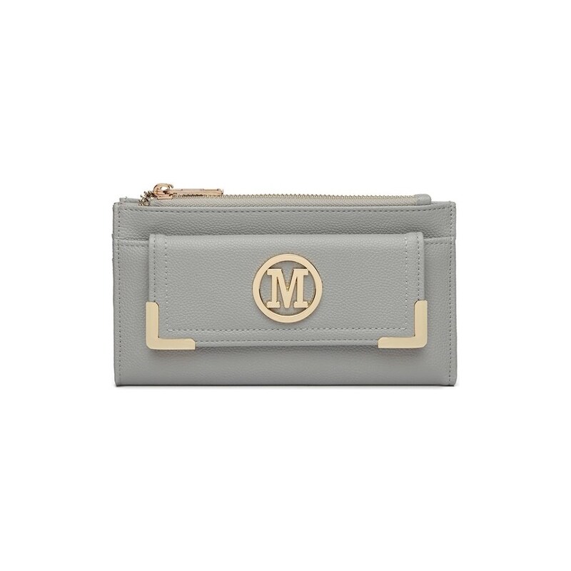 Miss Lulu Peňaženka - štýlová na karty s doplnkami, bledosivá 27874058